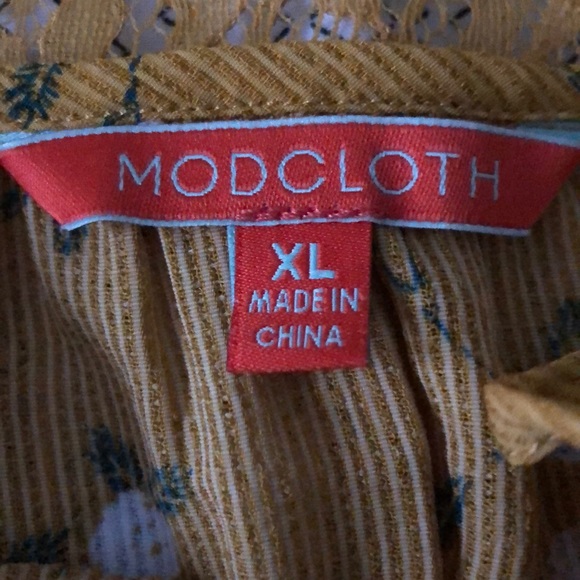 FINAL SALE ModCloth Revel in Romance Tie Waist Top - Picture 5 of 5